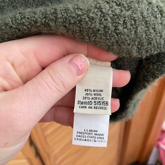 L.L. bean knit boucle wool-blend sweater - Picture 4 of 7